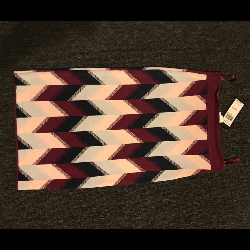 BCBGMAXAZRIA Multicolor Leger High Waist Skirt